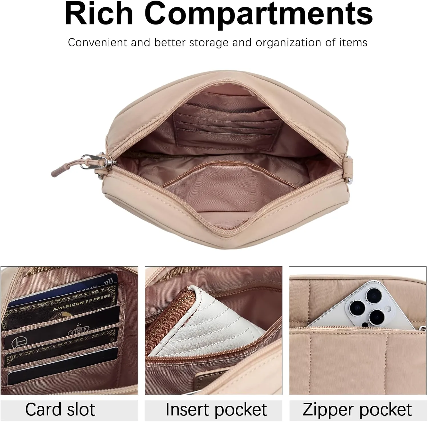 CLUCI Crossbody Bags for Women, Vegan Leather Shoulder Handbags，Purses for Women with Adjustable Wide Strap
