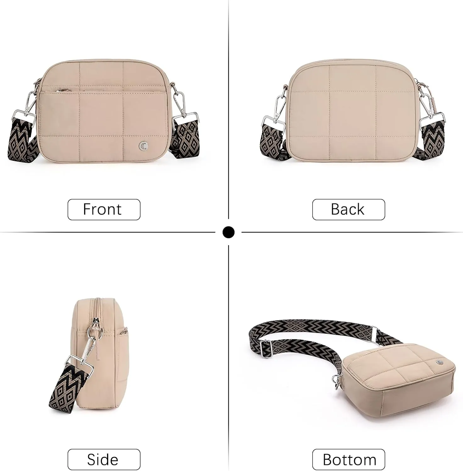 CLUCI Crossbody Bags for Women, Vegan Leather Shoulder Handbags，Purses for Women with Adjustable Wide Strap