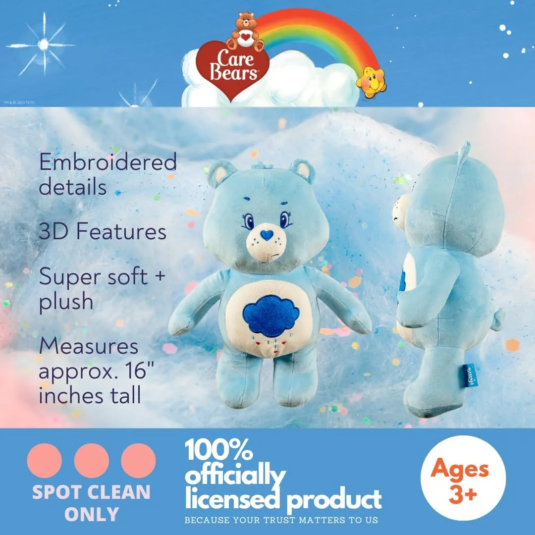 Collectibles Care Bears Grumpy Bear Bedding Super Soft Cozy Decorative Pillow, (Officially Licensed Product) By Franco
