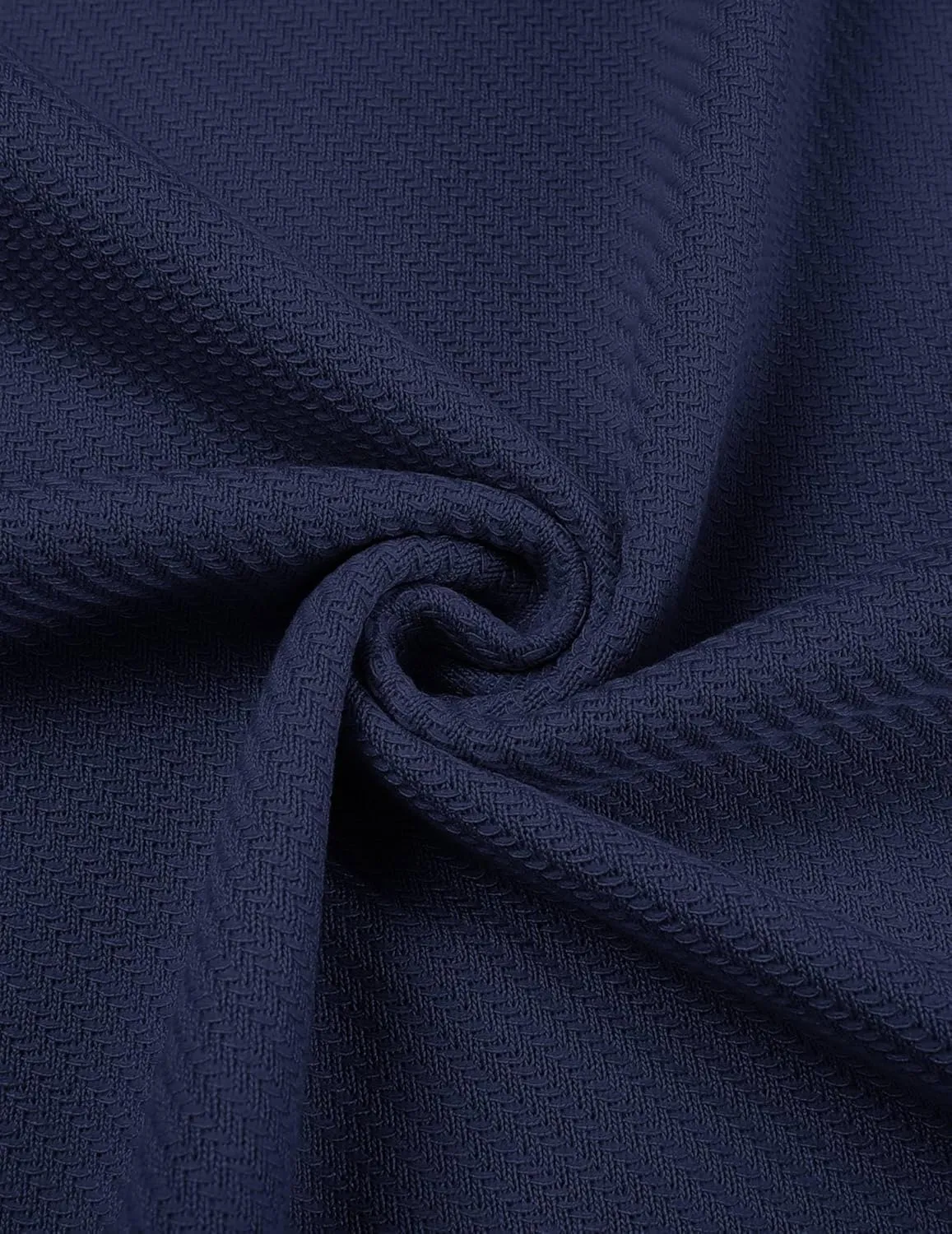 COOFANDY Mens Casual Quarter Zipper Knit Polo Shirts Short Sleeve Summer Beach Shirt Textured Jersey Tops