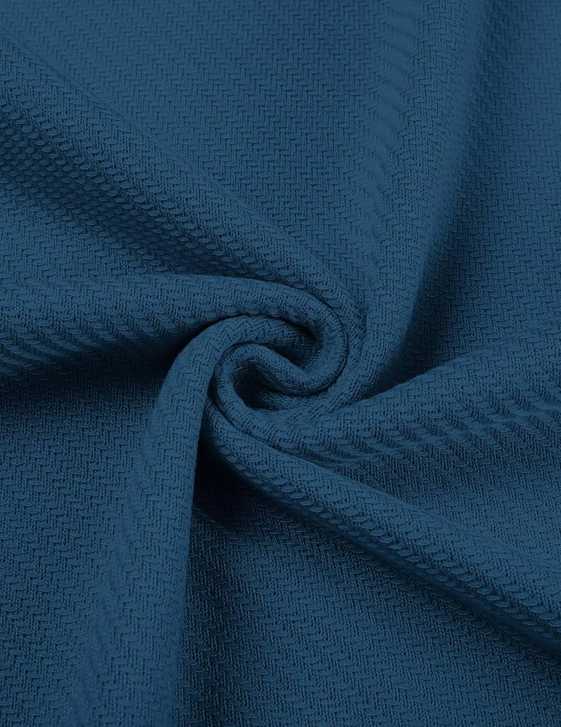 COOFANDY Mens Casual Quarter Zipper Knit Polo Shirts Short Sleeve Summer Beach Shirt Textured Jersey Tops