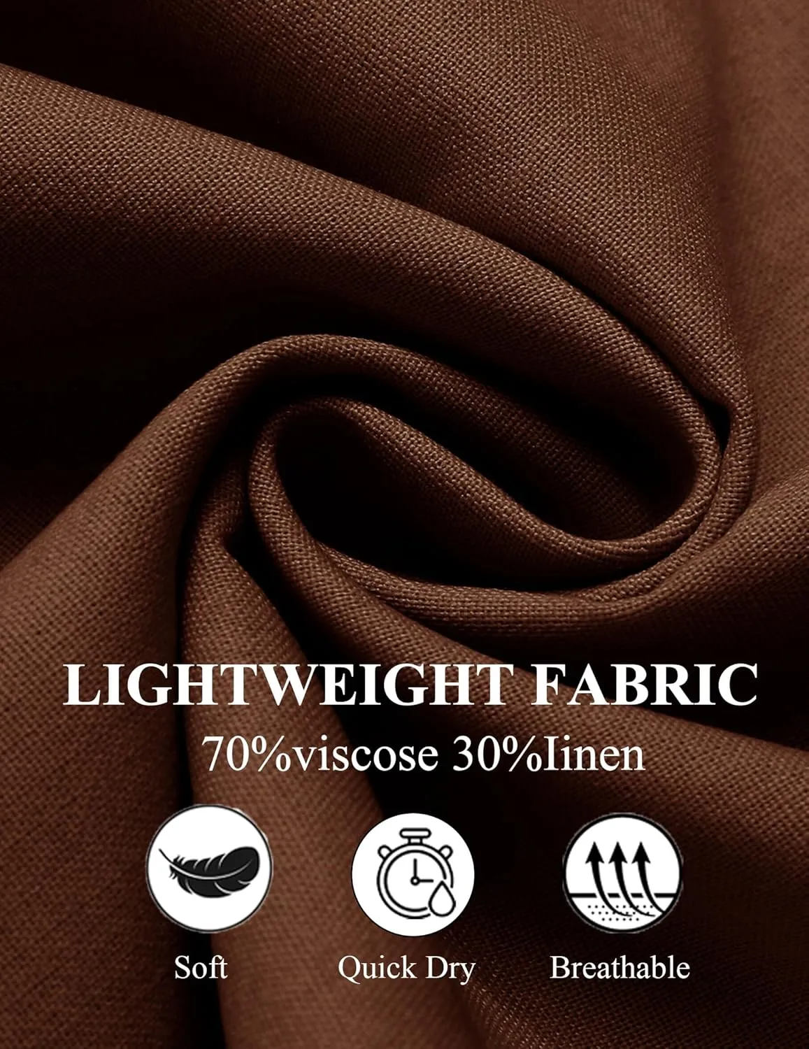 COOFANDY Men's Linen Harem Capri Pants Lightweight Loose 3/4 Shorts Drawstring Elastic Waist Casual Beach Boho Yoga Trousers