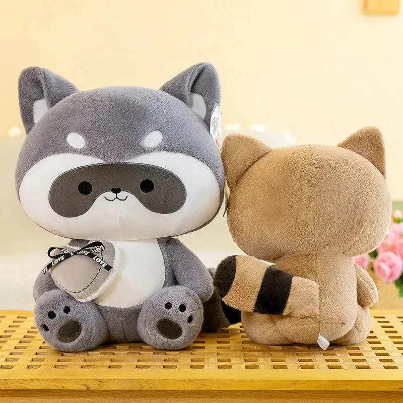 Coonie and Goonie the Raccoon Plushie Buddies