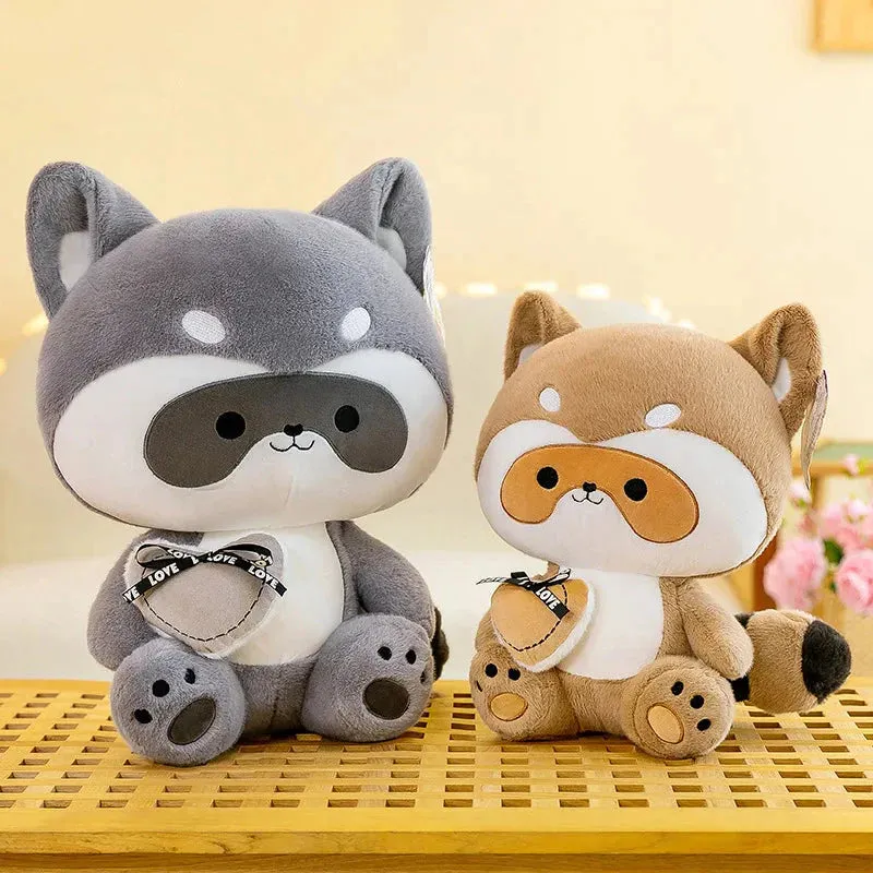 Coonie and Goonie the Raccoon Plushie Buddies