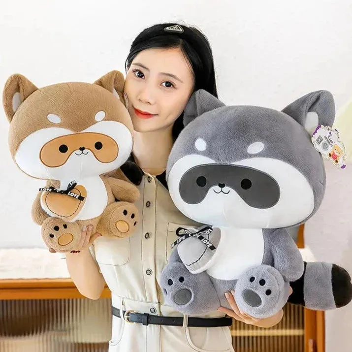 Coonie and Goonie the Raccoon Plushie Buddies