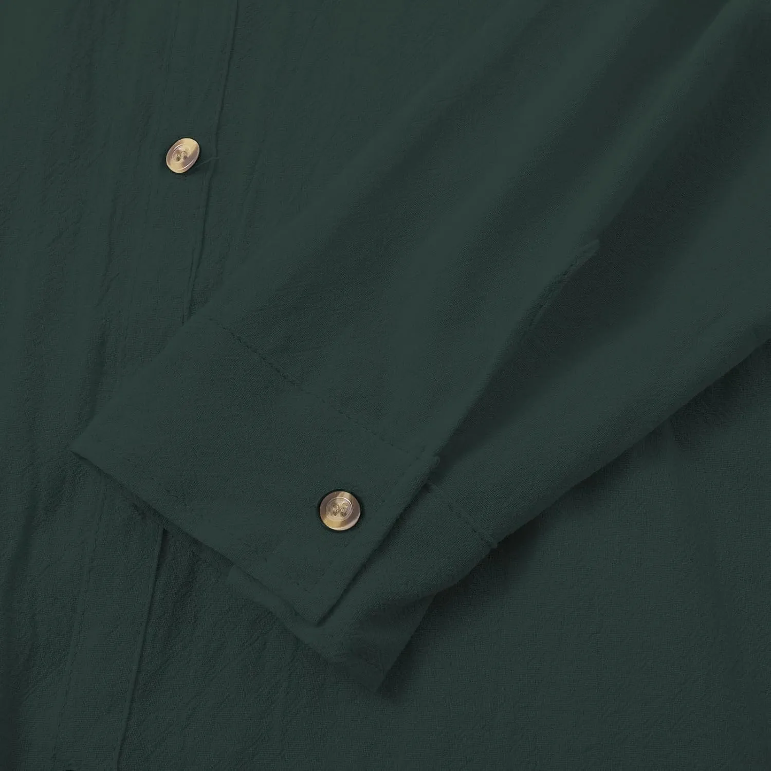 Cotton Linen Shirts for Men Drawstring Button Long Sleeve Tops with Hood Casual Breathable Summer Beach Hoodie