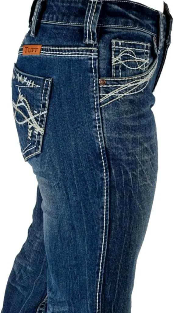 Cowgirl Tuff Western Jeans Womens Barbed Wire Dark Wash JBTARE