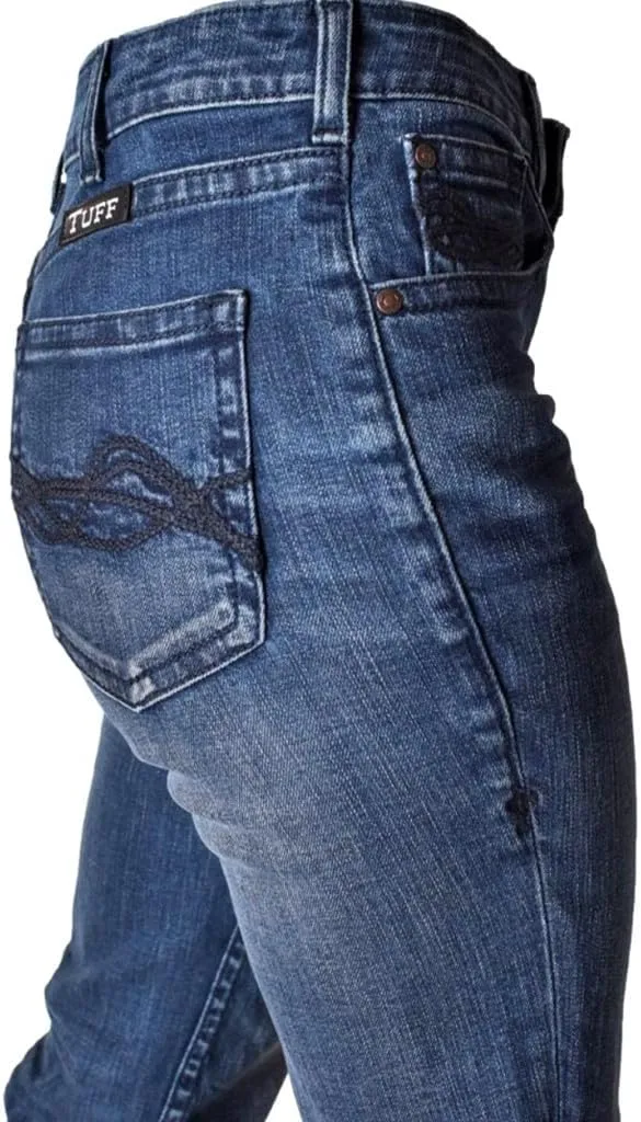 Cowgirl Tuff Western Jeans Womens Double Blues Dark Wash JDBBLZ