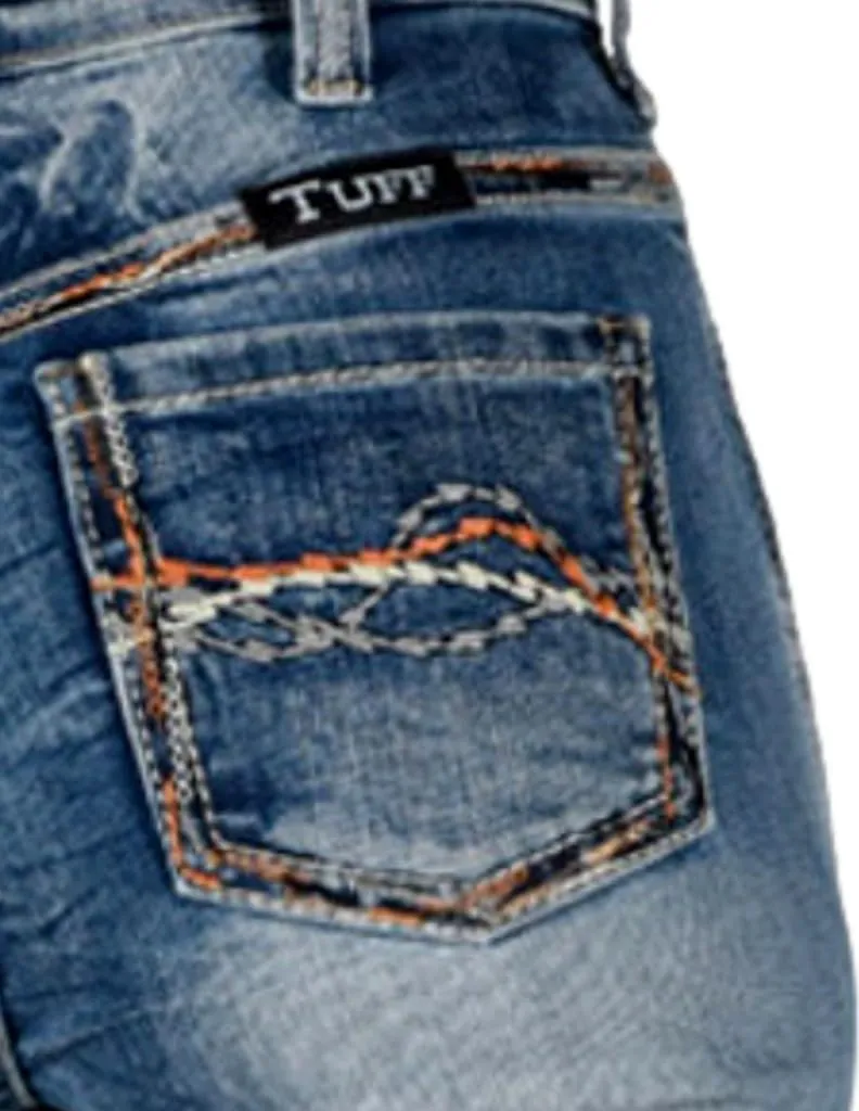 Cowgirl Tuff Western Jeans Womens Dynamo Bootcut Medium Wash JDYNAM