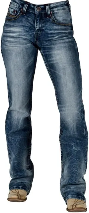 Cowgirl Tuff Western Jeans Womens Firecracker Medium Wash JFIRER