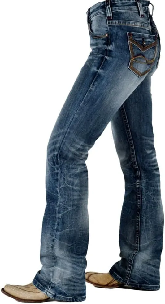 Cowgirl Tuff Western Jeans Womens Firecracker Medium Wash JFIRER