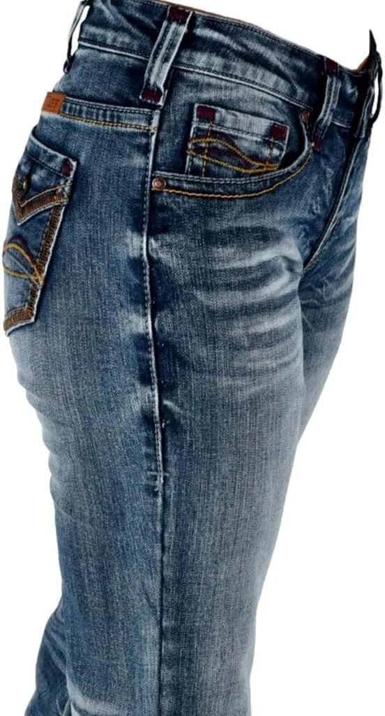 Cowgirl Tuff Western Jeans Womens Firecracker Medium Wash JFIRER