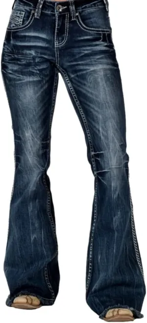Cowgirl Tuff Western Jeans Womens Firewater Medium Wash JFIREW