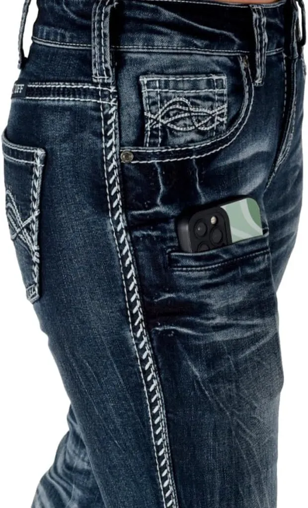 Cowgirl Tuff Western Jeans Womens Firewater Medium Wash JFIREW
