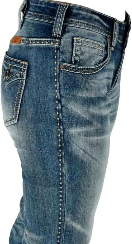Cowgirl Tuff Western Jeans Womens Palomino Bootcut Med Wash JPALIN