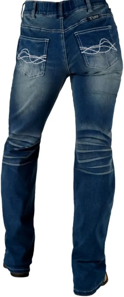 Cowgirl Tuff Western Jeans Womens Shattered Pull On Medium Wash PULSHA