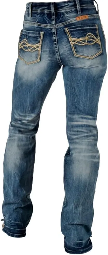 Cowgirl Tuff Western Jeans Womens Twister Bootcut Medium Wash JTWISR