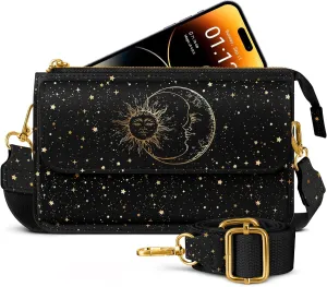 Crossbody Bag Cellphone Purse Wallet for Women - Leather Cellphone Purse Bag with Adjustable Shoulder Strap Girl