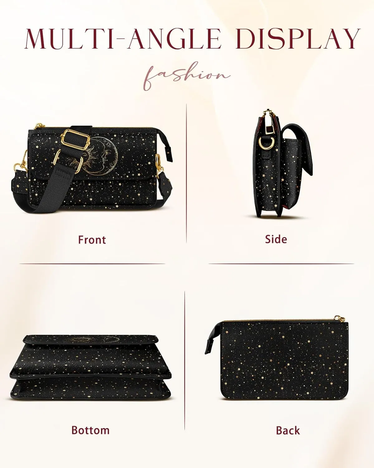 Crossbody Bag Cellphone Purse Wallet for Women - Leather Cellphone Purse Bag with Adjustable Shoulder Strap Girl
