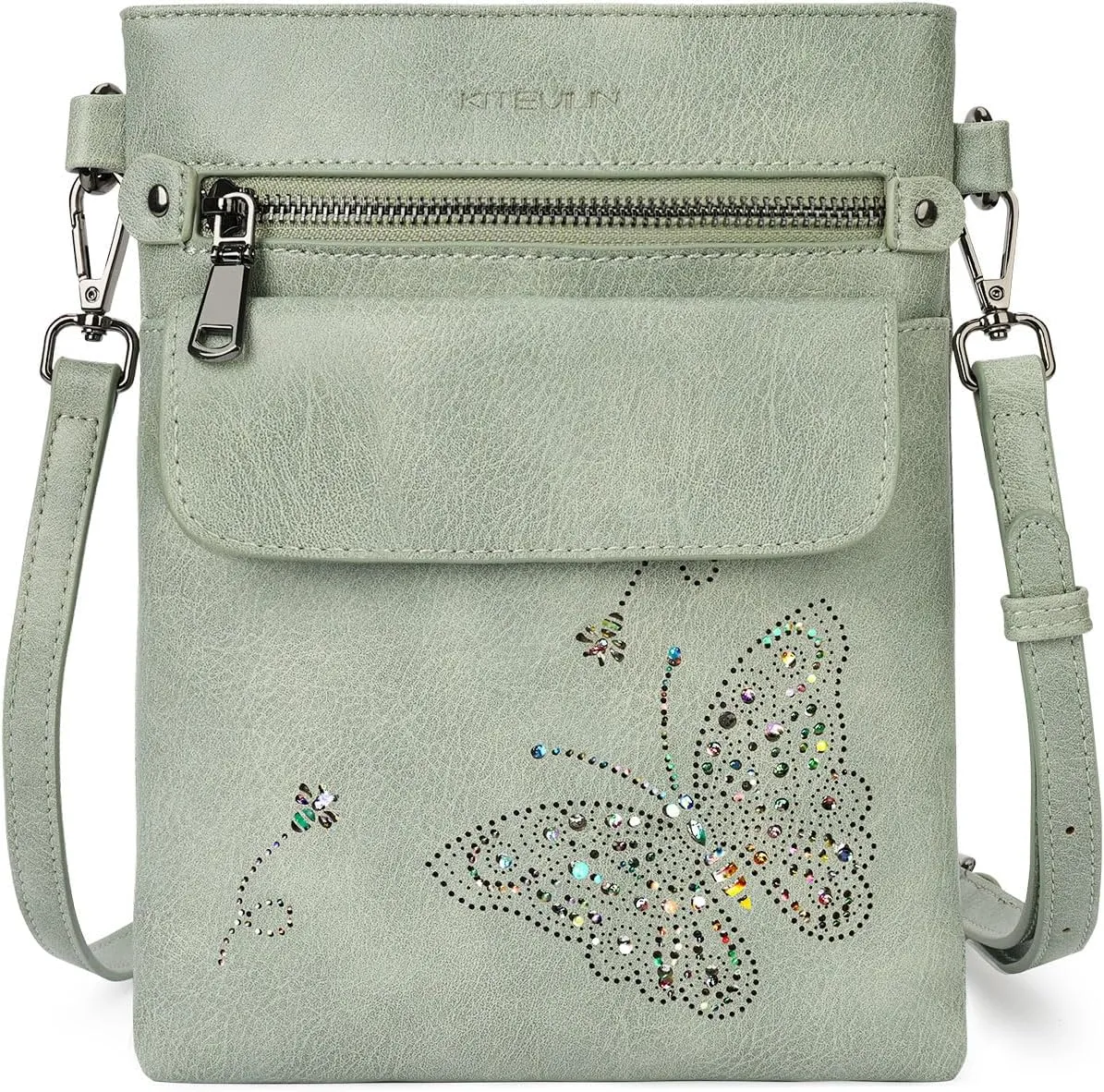 Crossbody Bag for women, Vegan Leathe Cross body Purse with Adjustable Strap, Multi Pocket Shoulder Handbag