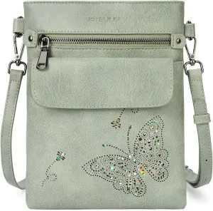 Crossbody Bag for women, Vegan Leathe Cross body Purse with Adjustable Strap, Multi Pocket Shoulder Handbag