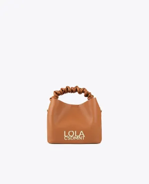 Crossbody bag with gathered strap