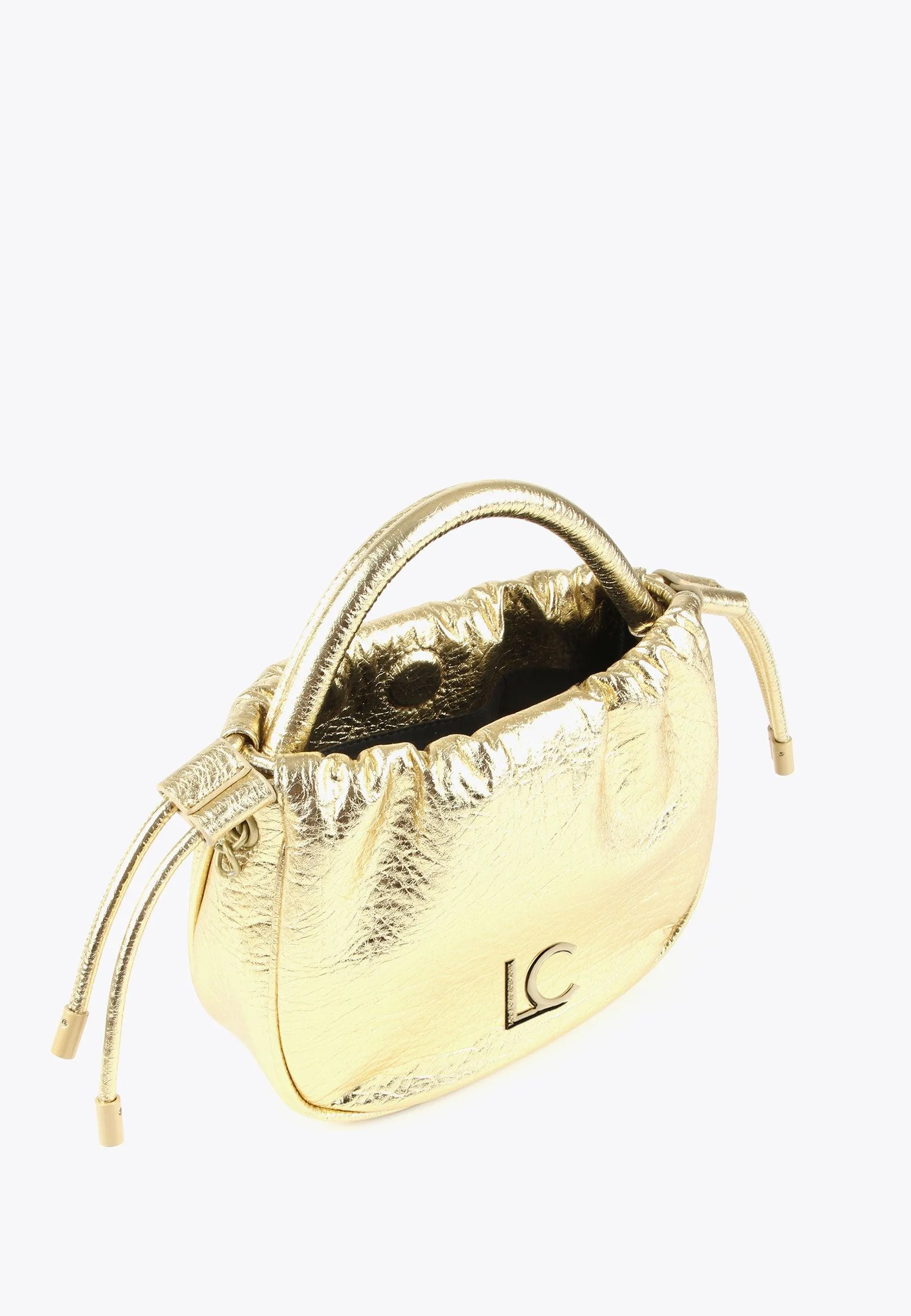 Crossbody bag with raised logo