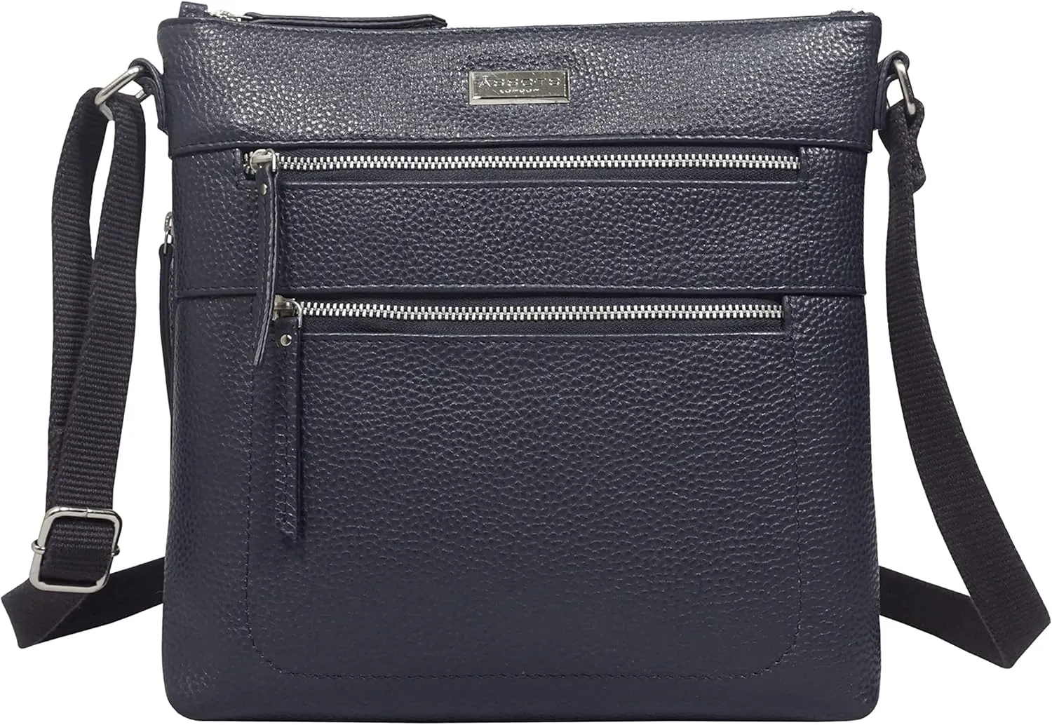 Crossbody Bags for Women – Real Leather Purses with RFID Protection, Multiple Pockets and Adjustable Strap