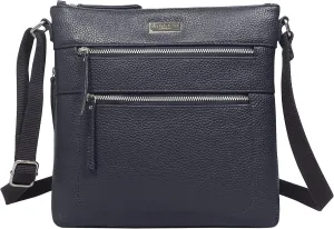 Crossbody Bags for Women – Real Leather Purses with RFID Protection, Multiple Pockets and Adjustable Strap