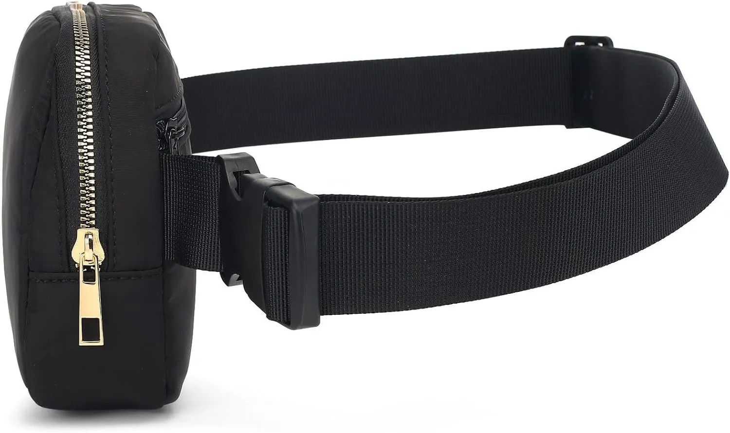 Crossbody Fanny Pack with Adjustable Strap, Belt Bag for Running, Hiking, Travel & Workout – Bum Bag for Men & Women (Black)