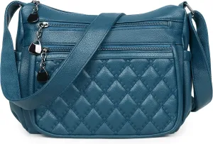 Crossbody Purse for Women Ladies Soft PU Leather Shoulder Bag Medium Roomy Handbag Fashion Tote Top Handle Satchel