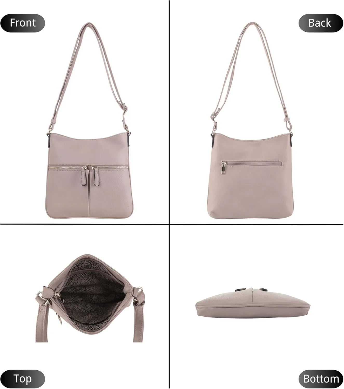 Crossbody Travel Bag, Adjustable Strap, Multiple Pockets
