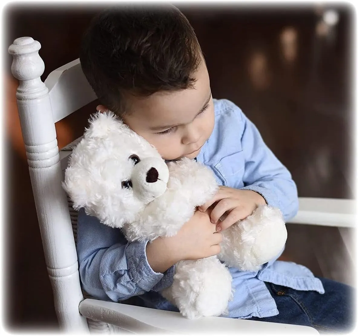 Cuddly Children's Sympathy Gift for Grieving Child, Stuffed Animal Angel Bear Plush with Gift Bag and Card for Memorial Funeral Present, Comfort Children for Loss of Loved One