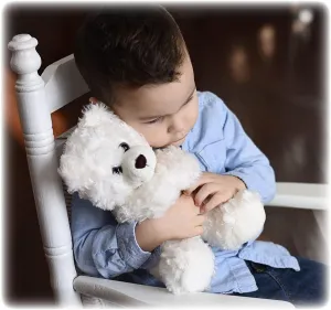 Cuddly Children's Sympathy Gift for Grieving Child, Stuffed Animal Angel Bear Plush with Gift Bag and Card for Memorial Funeral Present, Comfort Children for Loss of Loved One