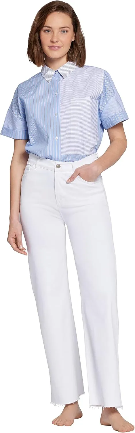 Current/Elliott Women’s The Navigator Wide Leg Pant – High Rise Denim for Women