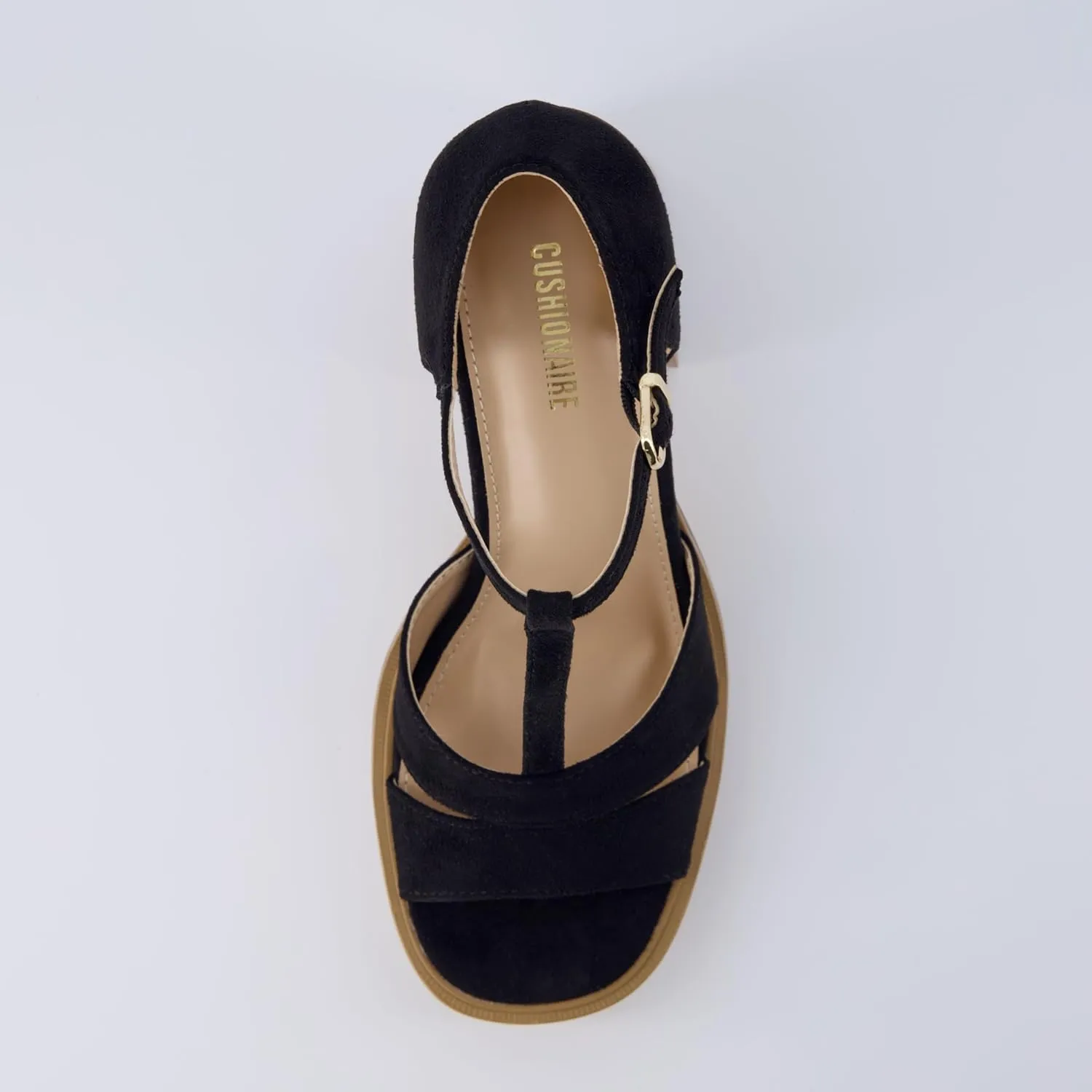CUSHIONAIRE Women's Delano Mary Jane Platform Heels  Memory Foam, Wide Widths Available