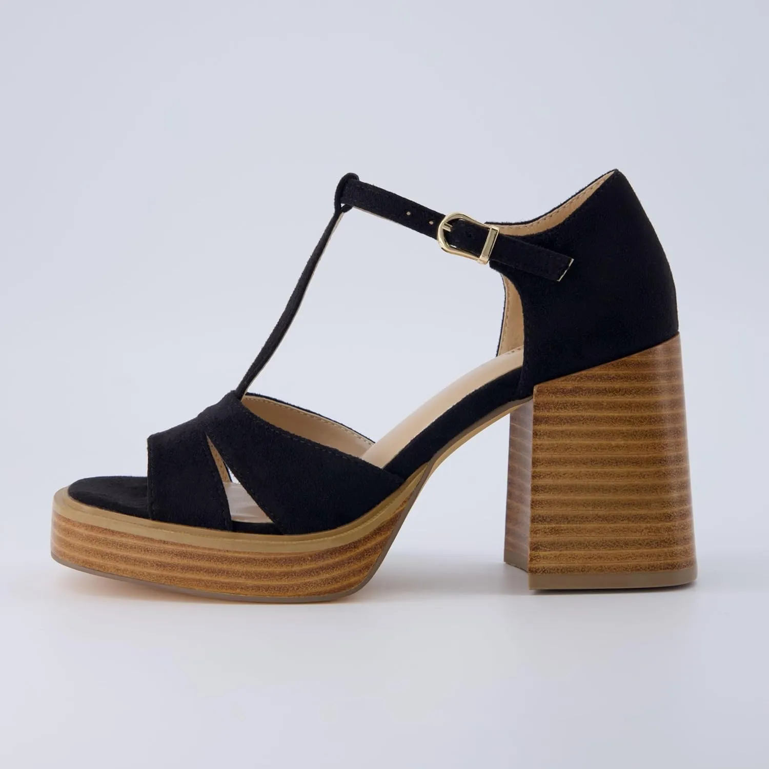 CUSHIONAIRE Women's Delano Mary Jane Platform Heels  Memory Foam, Wide Widths Available