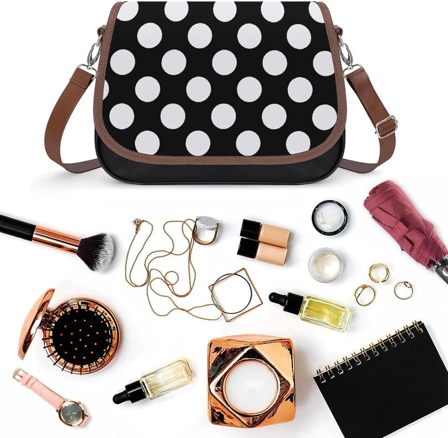 Cute Bear Crossbody Bag Leather Crossbody Bag,flapover Crossbody Bag,crossover Shoulder Bag with Adjustable Strap