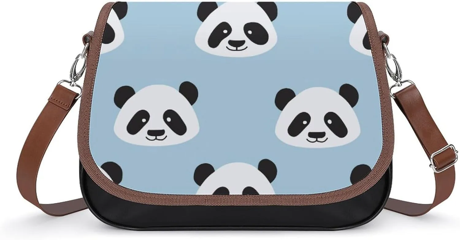 Cute Bear Crossbody Bag Leather Crossbody Bag,flapover Crossbody Bag,crossover Shoulder Bag with Adjustable Strap
