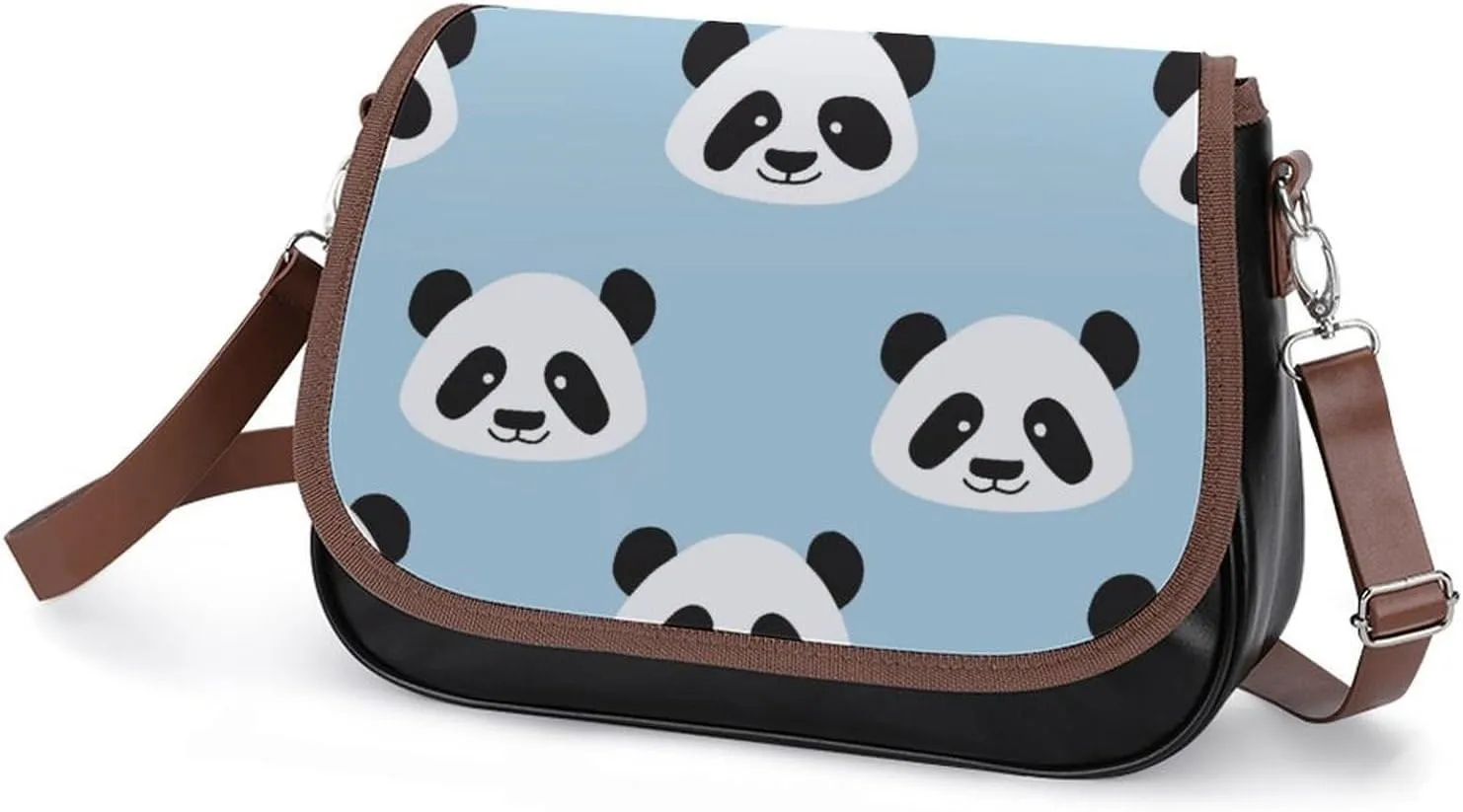 Cute Bear Crossbody Bag Leather Crossbody Bag,flapover Crossbody Bag,crossover Shoulder Bag with Adjustable Strap