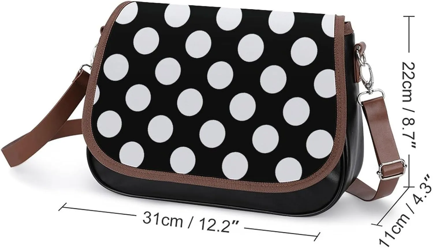 Cute Bear Crossbody Bag Leather Crossbody Bag,flapover Crossbody Bag,crossover Shoulder Bag with Adjustable Strap