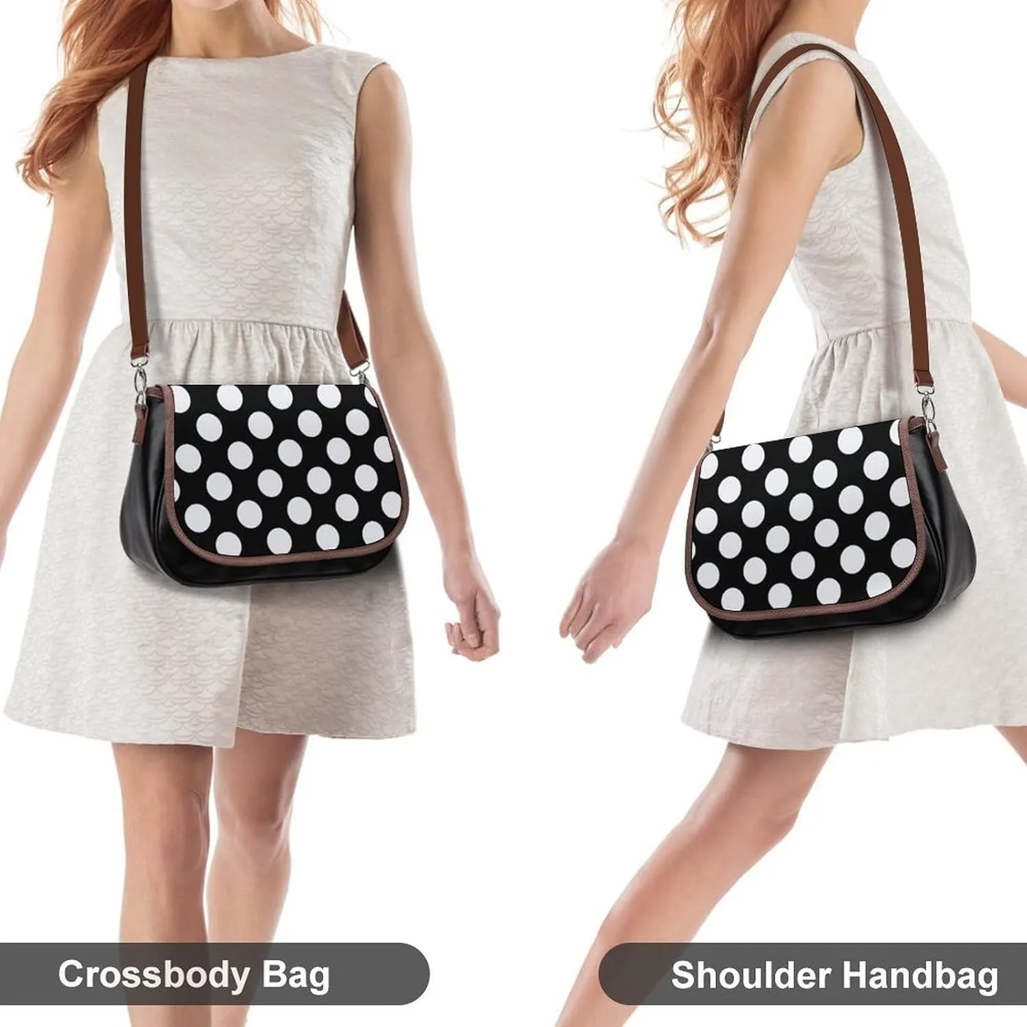 Cute Bear Crossbody Bag Leather Crossbody Bag,flapover Crossbody Bag,crossover Shoulder Bag with Adjustable Strap