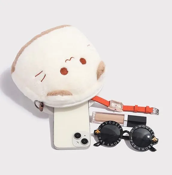 Cute Cat Plush Small Bag High Value Cartoon Doll Handbag Crossbody Bag