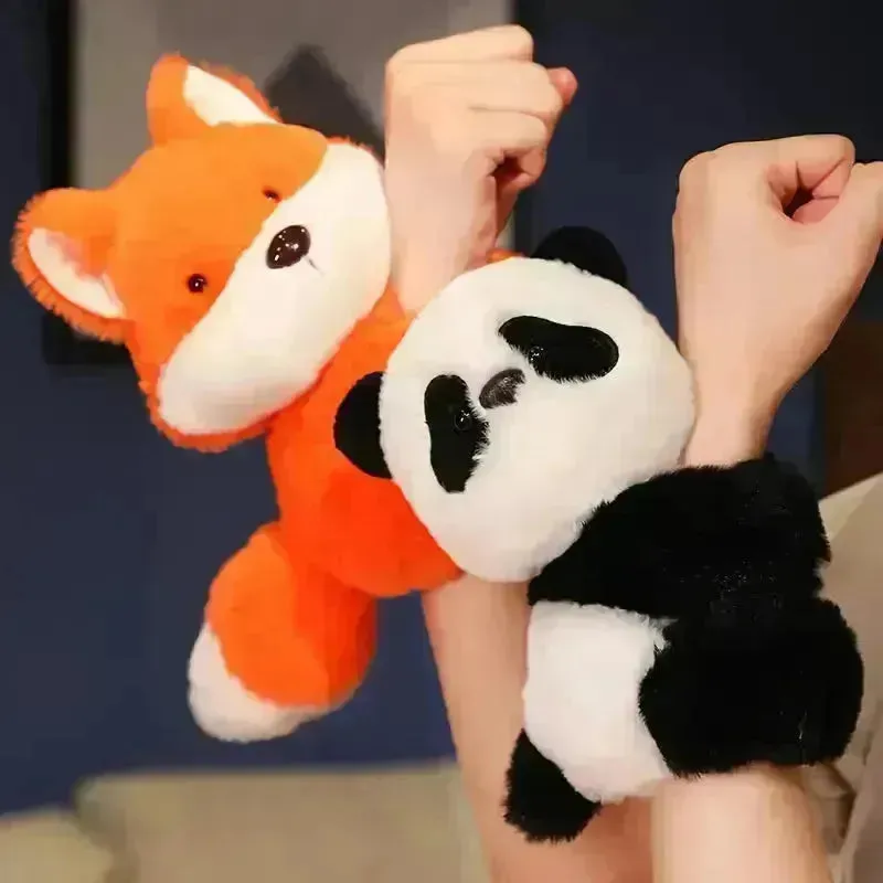 Cute Forest Animal Series Plush Slap-on Bracelet