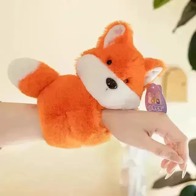 Cute Forest Animal Series Plush Slap-on Bracelet