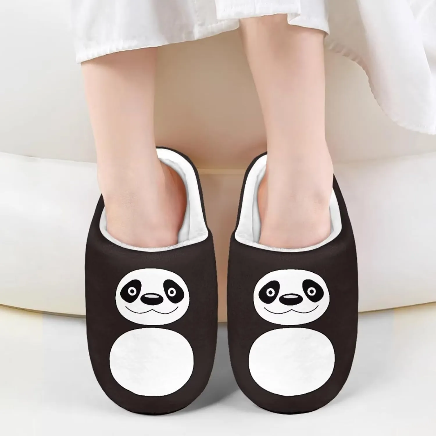 Cute Slippers for Girls Boys, Plush Non-Slip House Slippers Winter Fluffy House Shoes Cute Soft Slip-On Shoes for Indoor Outdoor