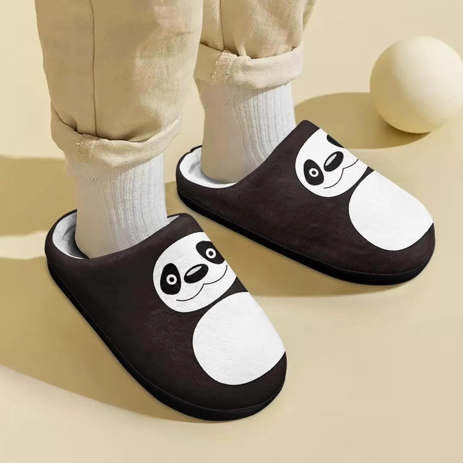Cute Slippers for Girls Boys, Plush Non-Slip House Slippers Winter Fluffy House Shoes Cute Soft Slip-On Shoes for Indoor Outdoor