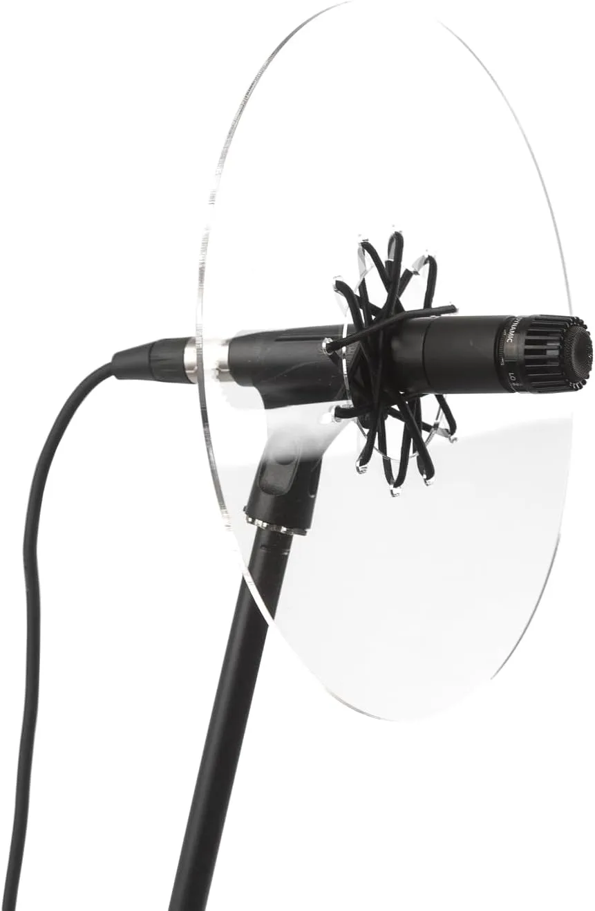 Deflector for trumpets, trombones, bass trombones, flugelhorns, saxophone mirror, acrylic reflector for horn (Clear, Wind Instruments(universal))