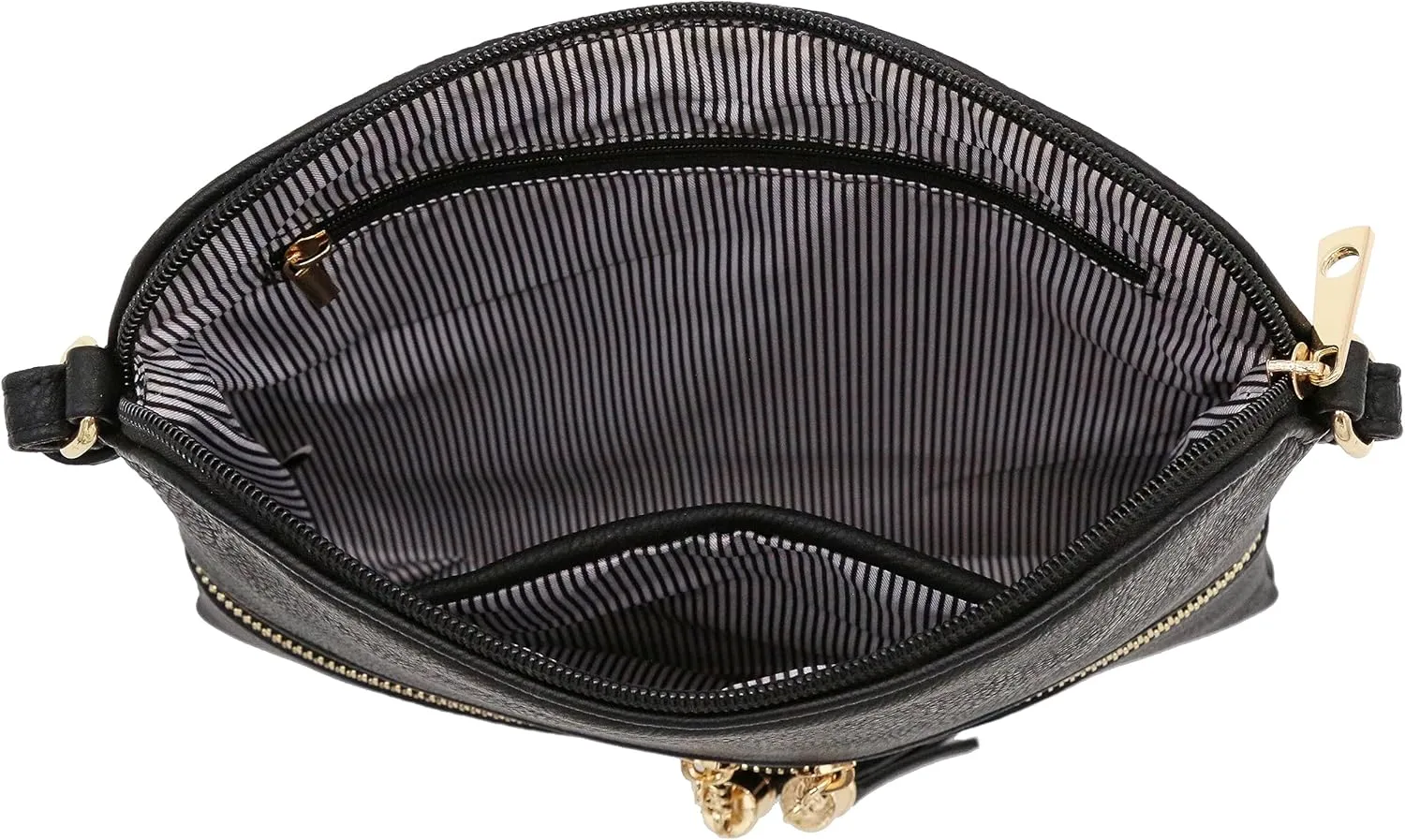 DELUXITY Lightweight Medium Crossbody Bag with Tassel