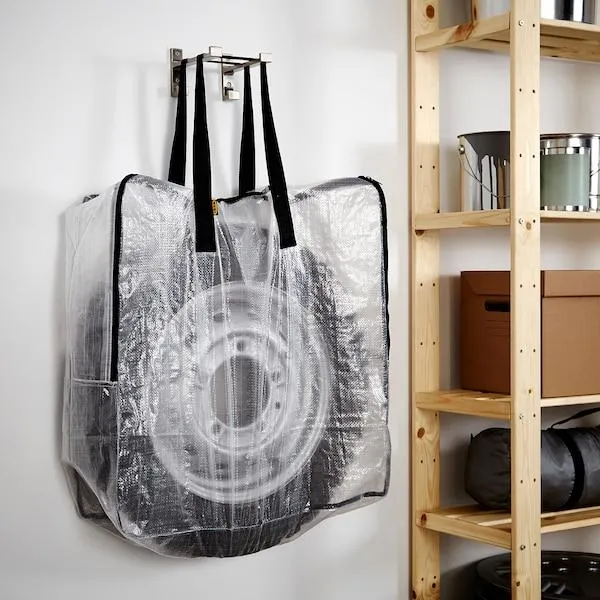 DIMPA storage bag 65x22x65 cm transparent, 90187753